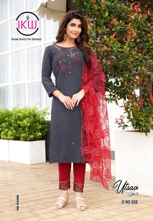 Ikw Utsav 2 Designer Wear Viscose Designer Readymade Collection